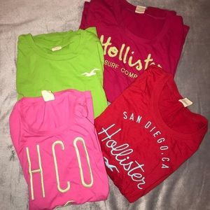 Hollister graphic tees